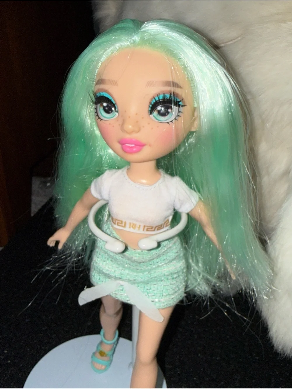 Rainbow high doll mint hair